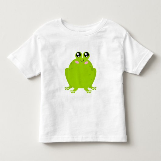 Funny Cute Frog Kinder Shirts (Voorkant)