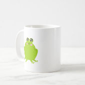 Funny Cute Frog Koffiemok (Voorkant links)