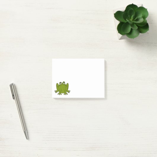 Funny Cute Frog Post-it® Notes (Kantoor)