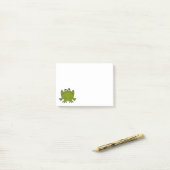 Funny Cute Frog Post-it® Notes (Op bureau)