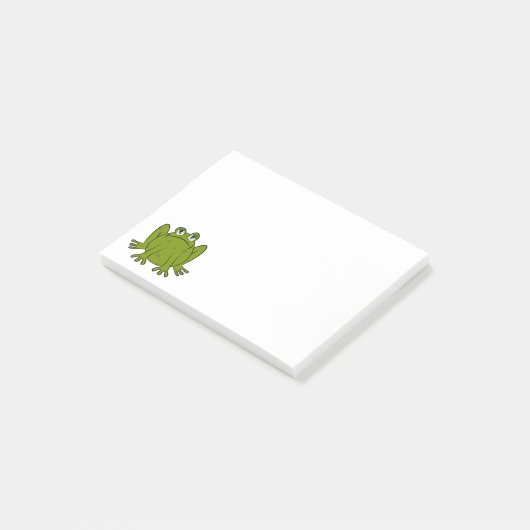 Funny Cute Frog Post-it® Notes (Schuin)
