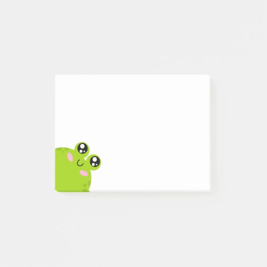 Funny Cute Frog Post-it® Notes (Voorkant)