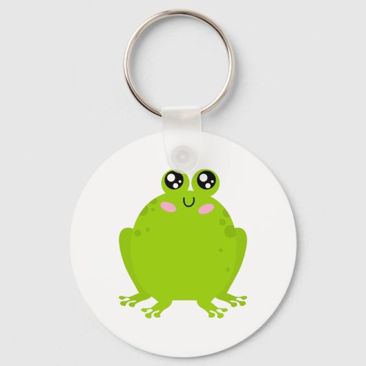 Funny Cute Frog Sleutelhanger (Voorkant)