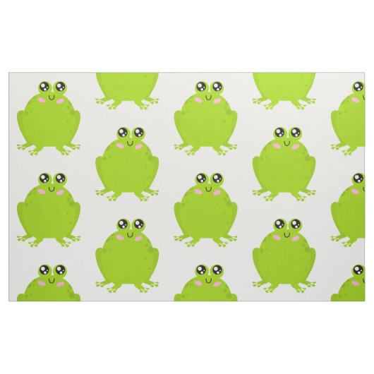 Funny Cute Frog Stof (Fat Quarter)