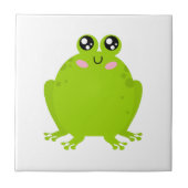 Funny Cute Frog Tegeltje (Voorkant)