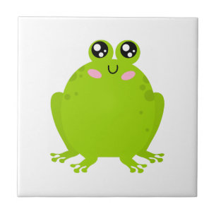 Funny Cute Frog Tegeltje