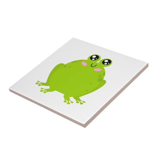 Funny Cute Frog Tegeltje (Zijkant)