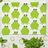 Funny Cute Frog Theedoek (Gevouwen)