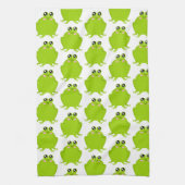 Funny Cute Frog Theedoek (Verticaal)