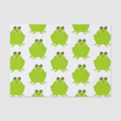 Funny Cute Frog Tissuepapier (Voorkant)