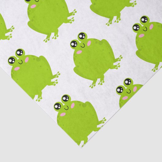Funny Cute Frog Tissuepapier (Detail)