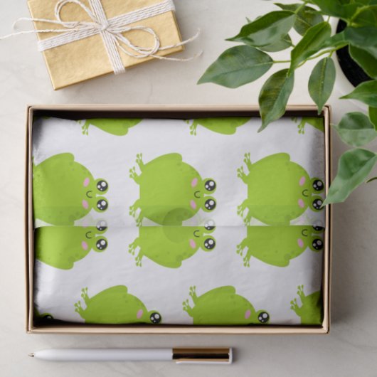 Funny Cute Frog Tissuepapier (Geschenk)