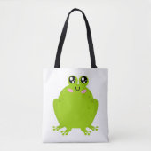 Funny Cute Frog Tote Bag (Voorkant)