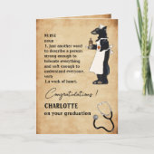 Funny & Cute Gefeliciteerd Verpleegbaar Afstuderen Kaart (Voorkant)
