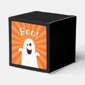 Funny Cute Ghost Boo Haunted Happy Halloween Party Bedankdoosjes (Achterkant)