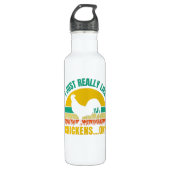 Funny Cute Gift For Pet Chicken Lovers Waterfles (Voorkant)