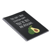 Funny Cute Gifts For Avocado Lovers Fruit Food  Notitieboek (Rechterzijde)