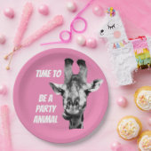 Funny Cute Giraffe Design Bord (Feest)
