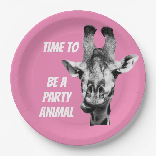 Funny Cute Giraffe Design Bord (Voorkant)