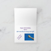 Funny Cute Giraffe Kinder Girl Boy Aim High Birthd Kaart (Binnen)