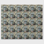 FUNNY CUTE GORILLA CADEAUPAPIER (Vlak)