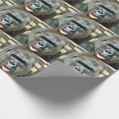 FUNNY CUTE GORILLA CADEAUPAPIER (Hoek)