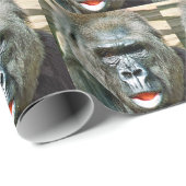 FUNNY CUTE GORILLA CADEAUPAPIER (Rol Hoek)