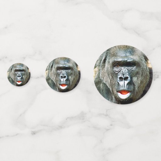 FUNNY CUTE GORILLA CONFETTI (Voorkanten)