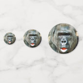 FUNNY CUTE GORILLA CONFETTI (Achterkanten)