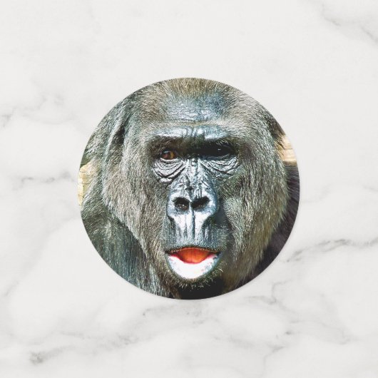 FUNNY CUTE GORILLA CONFETTI (Kleine voorkant)