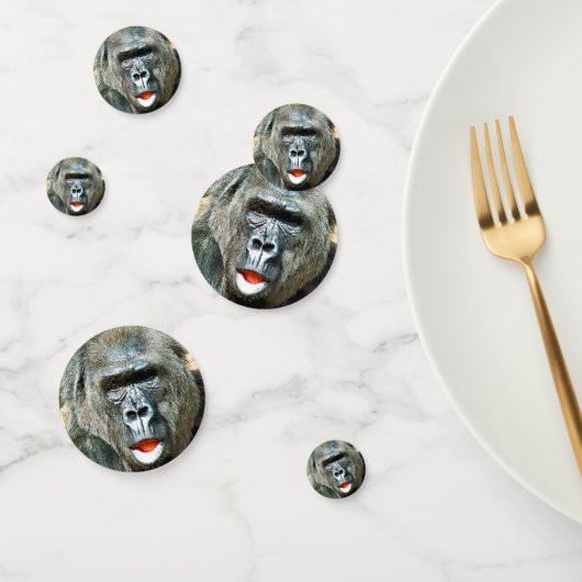 FUNNY CUTE GORILLA CONFETTI (Groep)