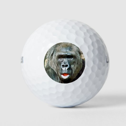 FUNNY CUTE GORILLA GOLFBALLEN (Voorkant)