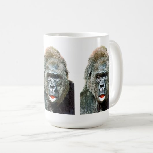 FUNNY CUTE GORILLA KOFFIEMOK (Voorkant rechts)