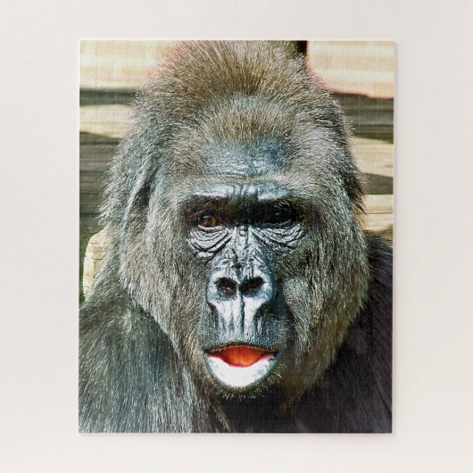 FUNNY CUTE GORILLA LEGPUZZEL (Verticaal)
