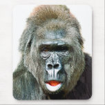 FUNNY CUTE GORILLA MUISMAT<br><div class="desc">A beautiful expression on this gorilla's face.</div>