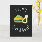 Funny Cute Guac Card Pun Avocado Guacamole Mexican Kaart (Gele Bloem)