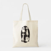 Funny Cute Halloween Ghost Family  Tote Bag (Achterkant)