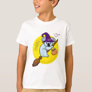 Funny Cute Halloween Koala Beer Witch Gift for Boy T-shirt