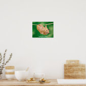 Funny & Cute Hamster Poster (Keuken)