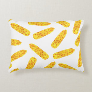 Funny Cute Hand Drawn Summer Corn op de krab Decoratief Kussen