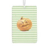 Funny Cute Happy Brown Onion Luchtverfrisser (Achterkant)