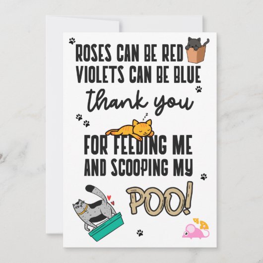 Funny Cute Happy Moederdag uit kat Feestdagenkaart (Voorkant)