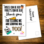 Funny Cute Happy Vaderdag uit kat Briefkaart