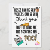 Funny Cute Happy Vaderdag uit kat Kaart (Voorkant)