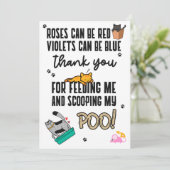 Funny Cute Happy Vaderdag uit kat Kaart (Staand voorkant)