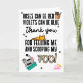 Funny Cute Happy Vaderdag uit kat Kaart (Voorkant)