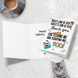 Funny Cute Happy Vaderdag uit kat Kaart