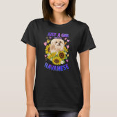 Funny Cute Havanese Dog Loving Girl Puppy Lover Wo T-shirt (Voorkant)