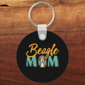 Funny Cute Hondenliefhebber Puppy Pet Owner Beagle Sleutelhanger (Voorkant)