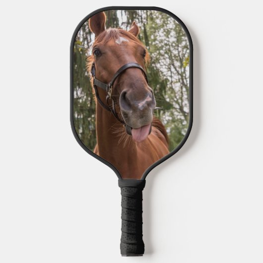 Funny Cute Horse Foto Pickleball Paddle (Voorkant)